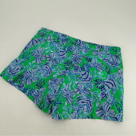 Lilly Pulitzer Callahan Stretch Shorts Keepin In Reel 14 NEW - Picture 4 of 4